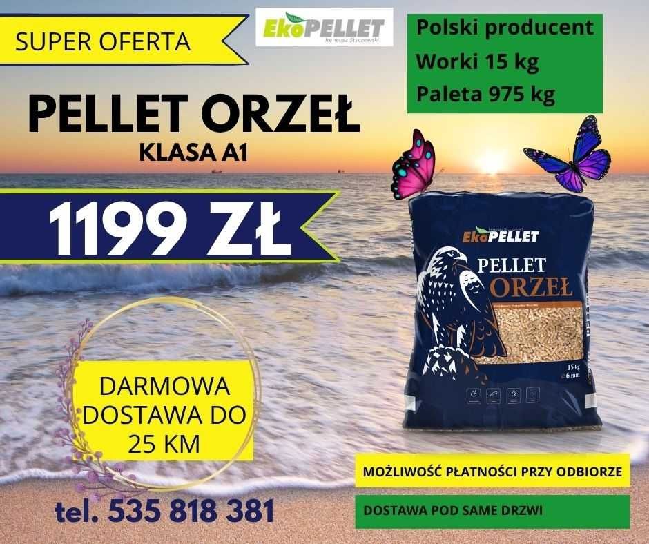 Pellet sosnowy Orzeł  A1 – najwyższa jakość, czyste spalanie!
