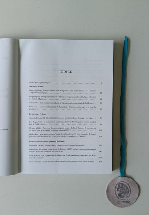 Figuras da racionalidade , Neokantismo e Fenomenologia