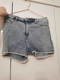 Krótkie spodenki Esmara 42 jeans wysoki stan używane