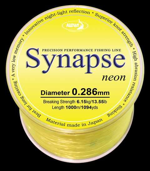 Коропова жилка і шнури (волосінь,леска) Katran Synapse Citrone, Neon