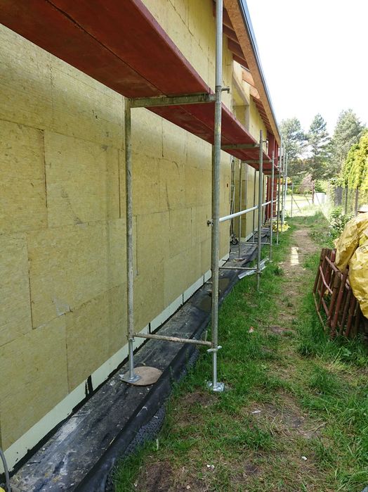 Malowanie elewacji.Docieplenie domu styropian,wełna skalna.