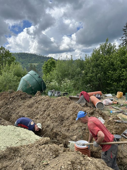 Біосептик, каналізація,під ключ, водовідвід.