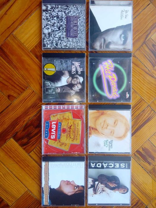 Conjunto de 8 discos cds