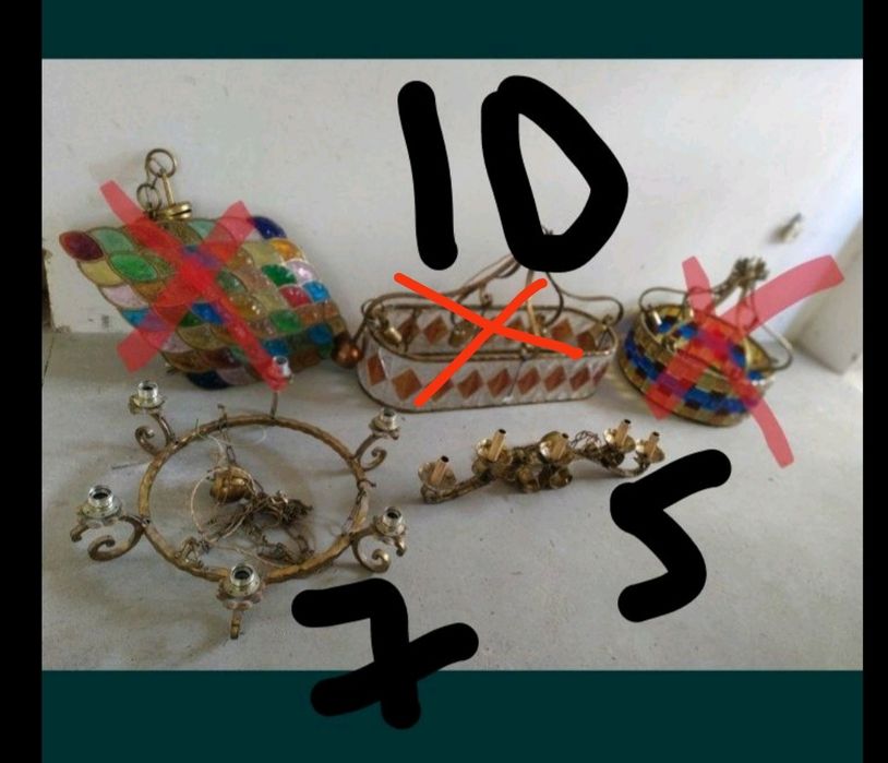 Люстра латунь longobard Италия