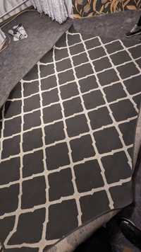 Szary dywan koniczyna marokańska 2x3m