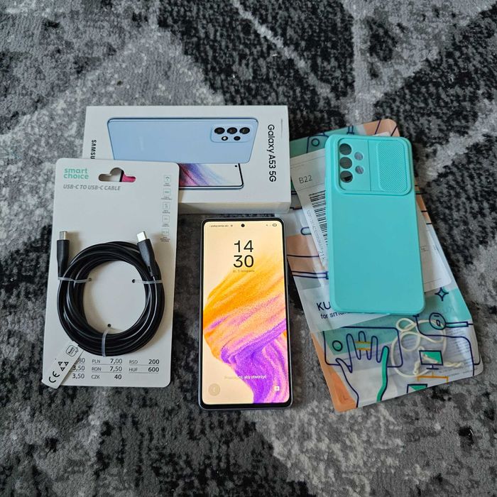 Telefon Samsung Galaxy a53 5G Dual SIM 128GB Niebieski jak nowy