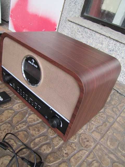 Radio w stylu retro AUNA Columbia DAB USB z CD drewniane