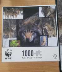 Puzzle dla całej rodziny z wilkami WWF