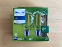 Żarówki LED E27 PHILIPS UltraEfficient klasa A 40W 2 szt.