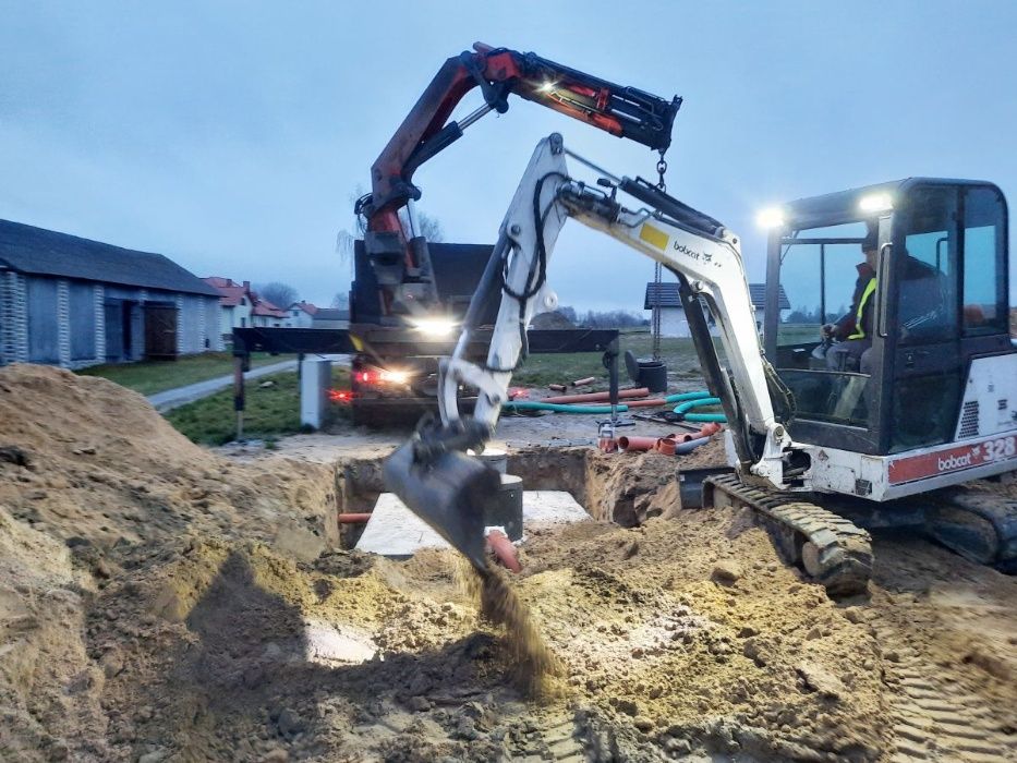 Szamba betonowe zbiorniki na szambo 4-12m z WYKOPEM kompleksowo Konin