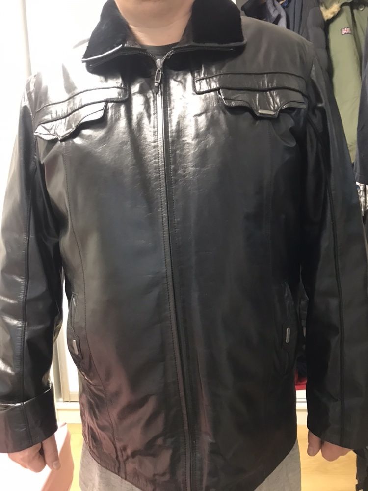Куртка шкіряна з підкладкою xL