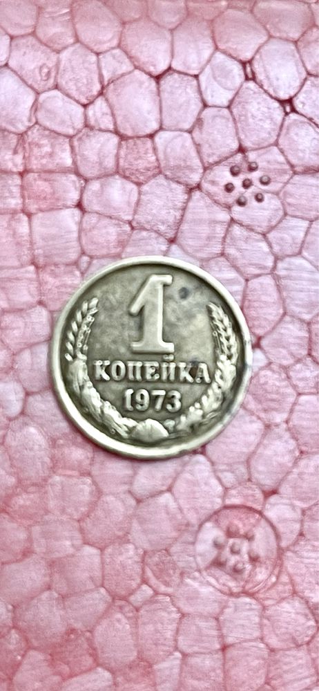 Монета СРСР 1 копійка, 1973 року