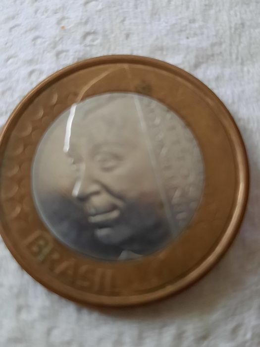 1 Real  Brasil ; moeda comemorativa 2002