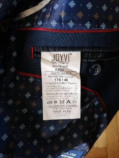 garnitur męski granatowy