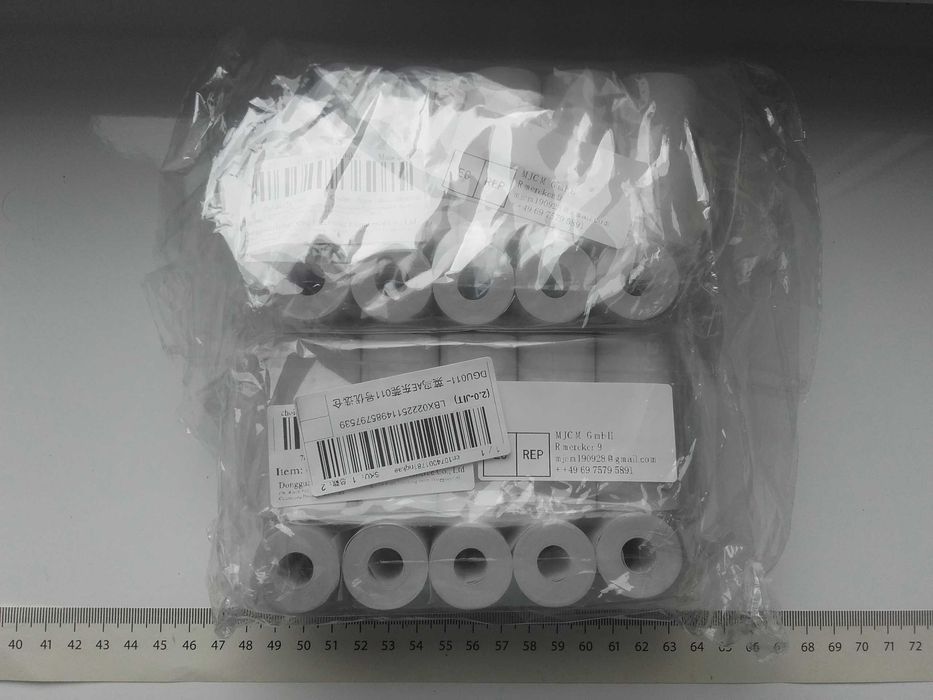 Rolki do mini drukarki termicznej 57mm x 25 x 4,5m, paragon