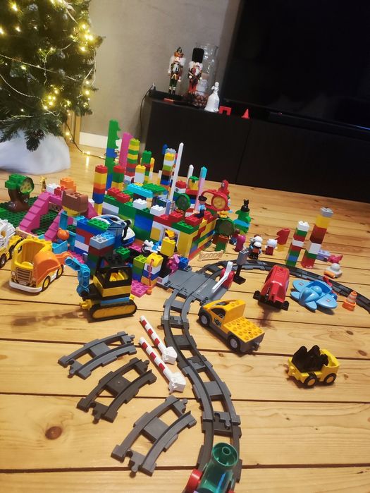 Mega duży zestaw LEGO Duplo tory samochody
