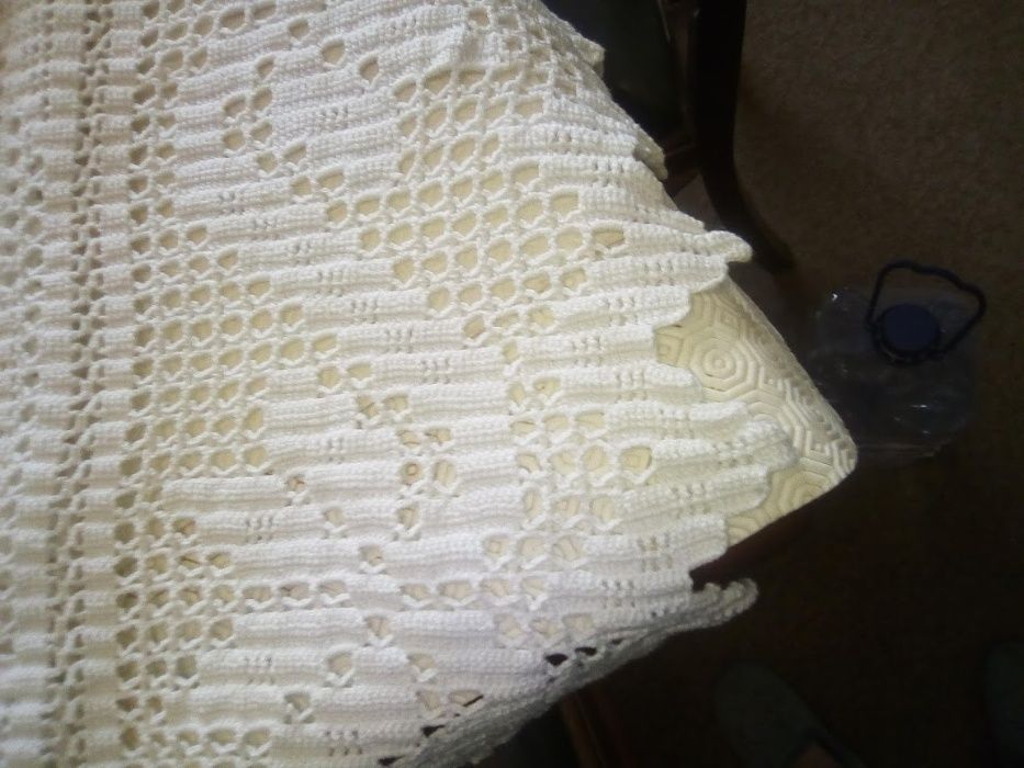 Toalha de Mesa ou Colcha de Crochet Renda Ref.18