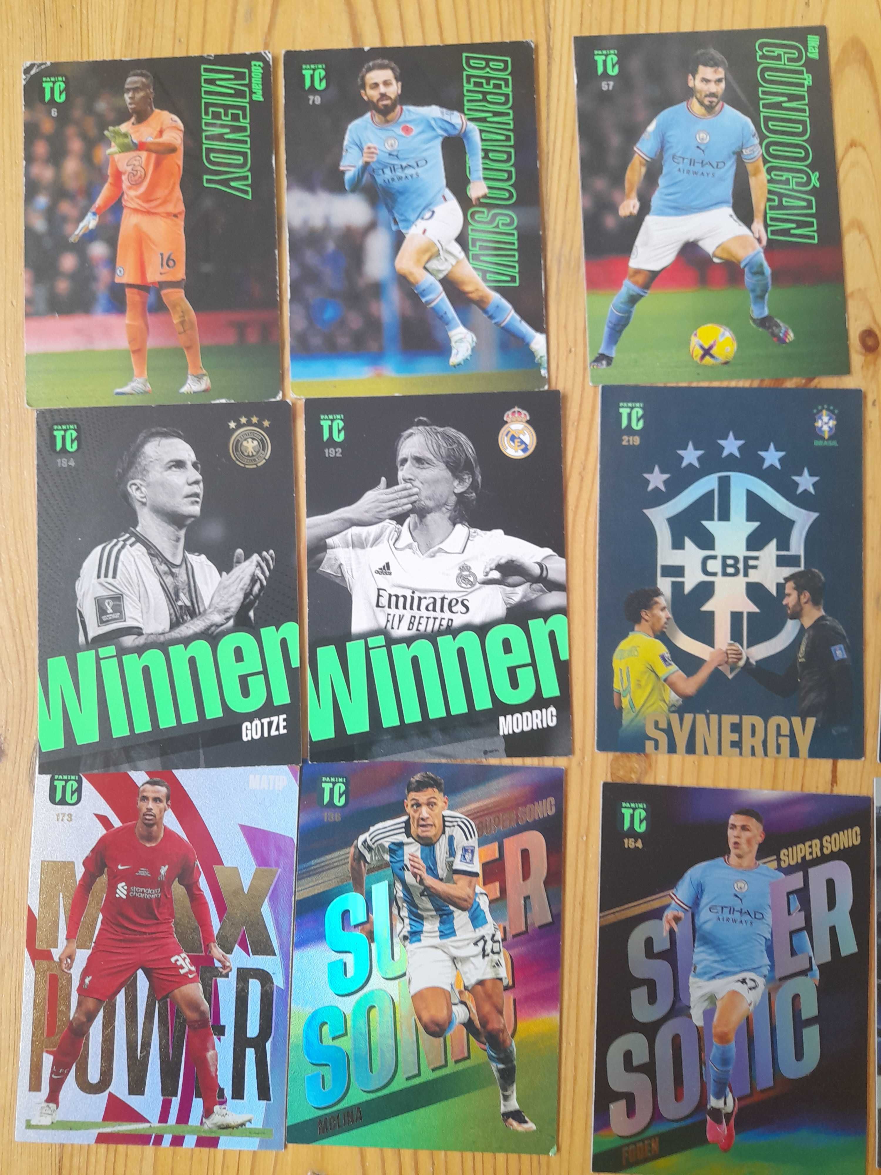 18 szt. Kart Top Class, Adrenalyn XL, Panini Fifa 365 Modric De Bruyne