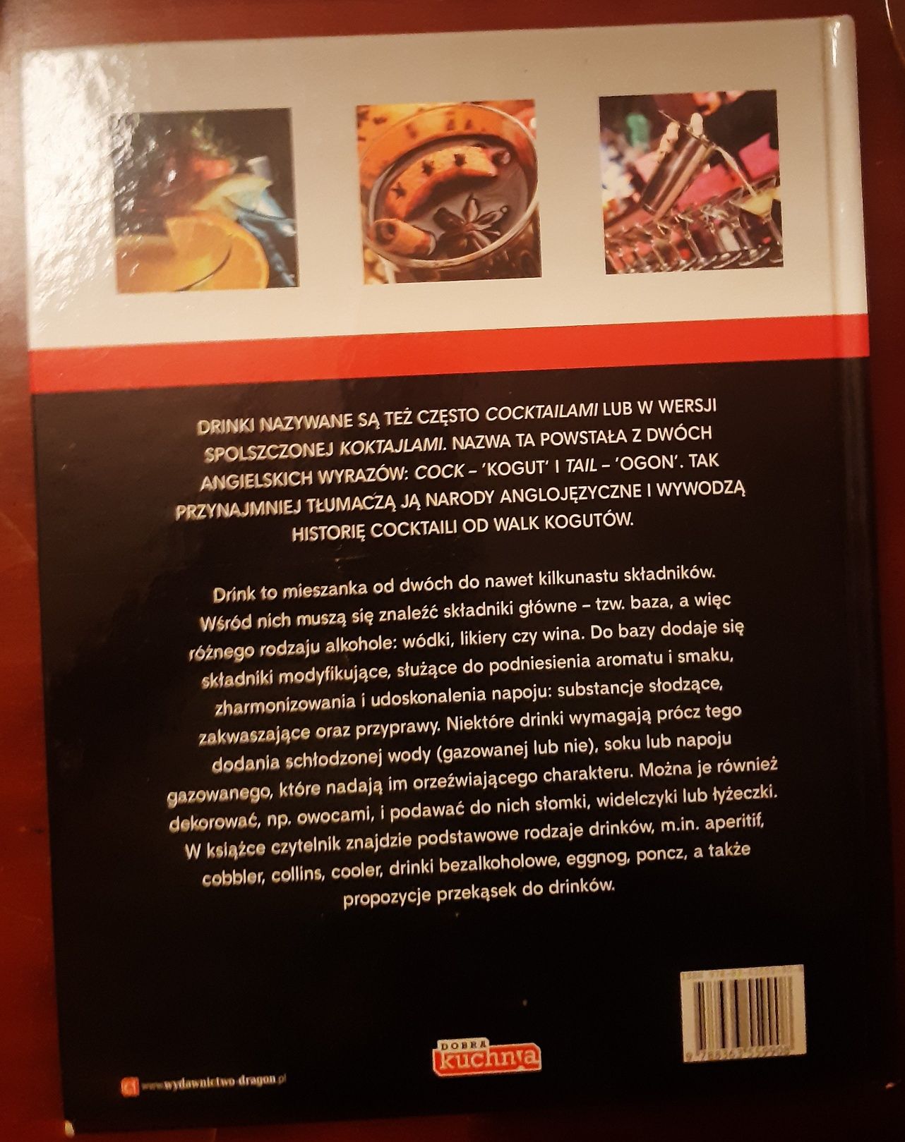 Książka z przepisami na drinki coctaile