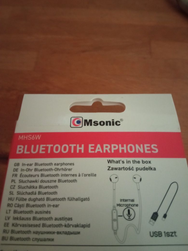 Słuchawki douszne Bluetooth - Msonic