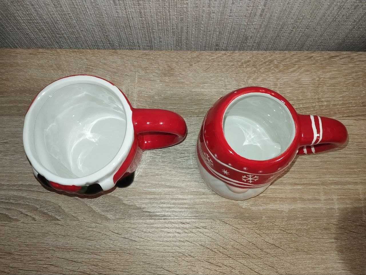 Чашки різдвяні новорічні з гномом, 2 шт.