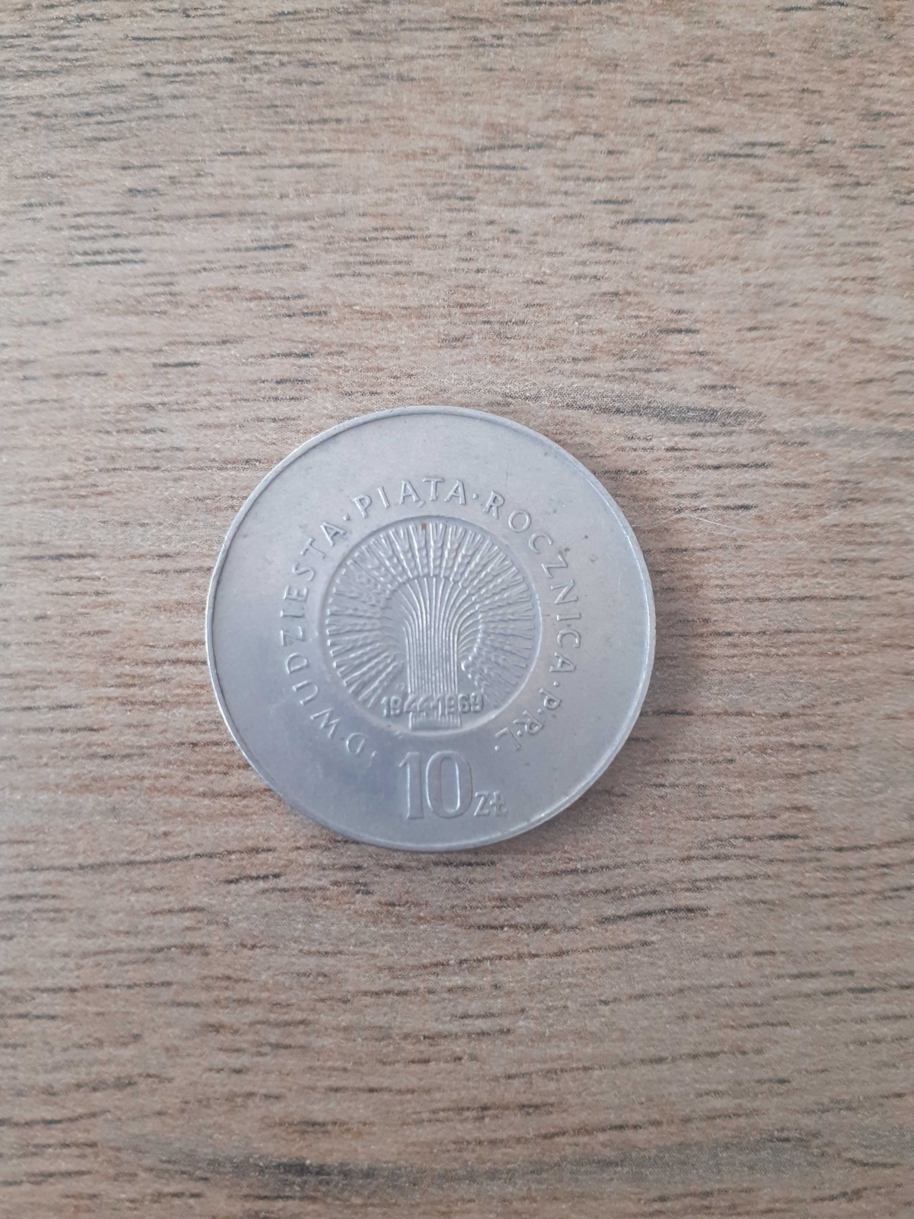 10 zł Dwudziesta piąta rocznica PRL 1969