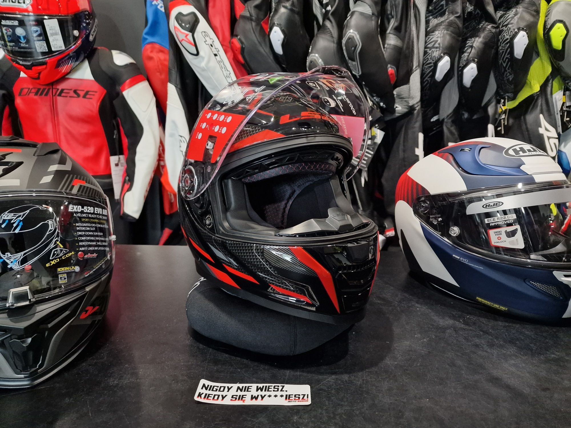 LS2 FF811 Vector 2 Alizer Black Red Helmet – Riderz Planet MotoSzafa