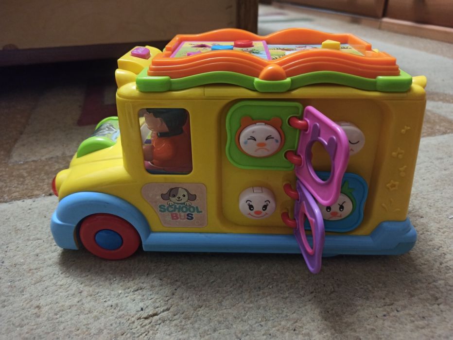 Музична розвиваюча іграшка Hola Toys Шкільний автобус