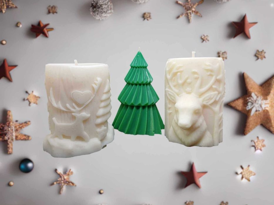 Świeca sojowa zapachowa "Jelonek" duży