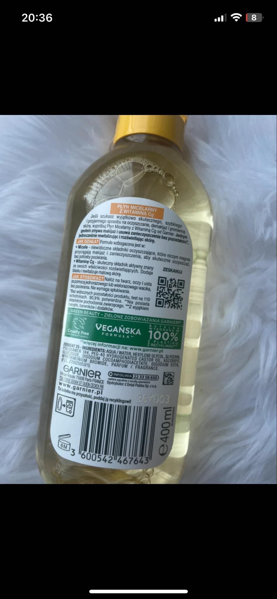Garnier płyn micelarny z witaminą C