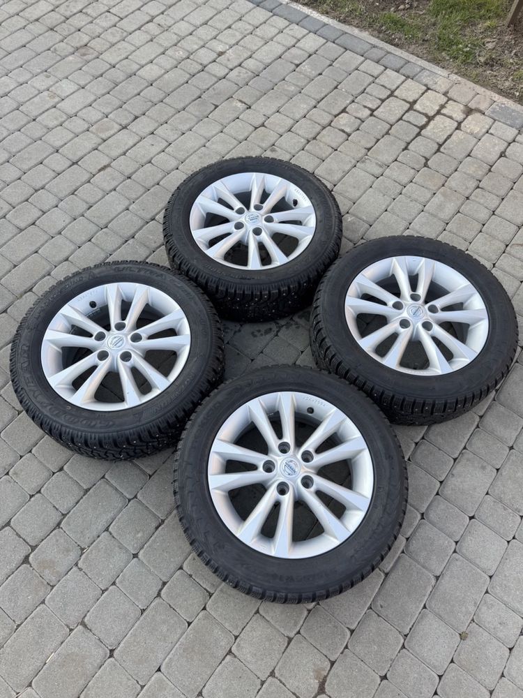 Колеса диски Nissan Qashqai r16 5/114,3 215/55/r16 зима