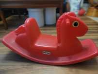 LITTLE TIKES konik, koń na biegunach, bujak, bujaczek czerwony