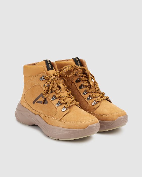 Botas Pepe Jeans camel, em pele