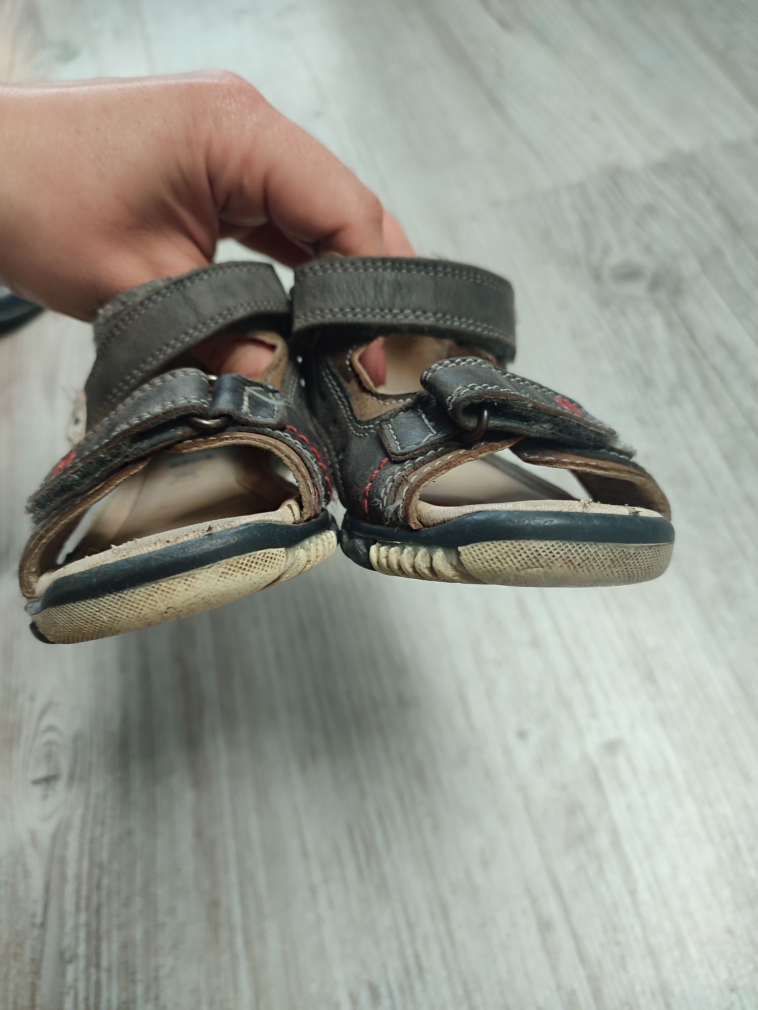 Lasocki 23 sandały chłopięce skóra naturalna rzepy lato buty miś