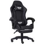 Fotel Gamingowy z podnóżkiem INFINI ESPACE Black