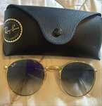 Oculos de sol Ray Ban originails,degrade azul e dourado