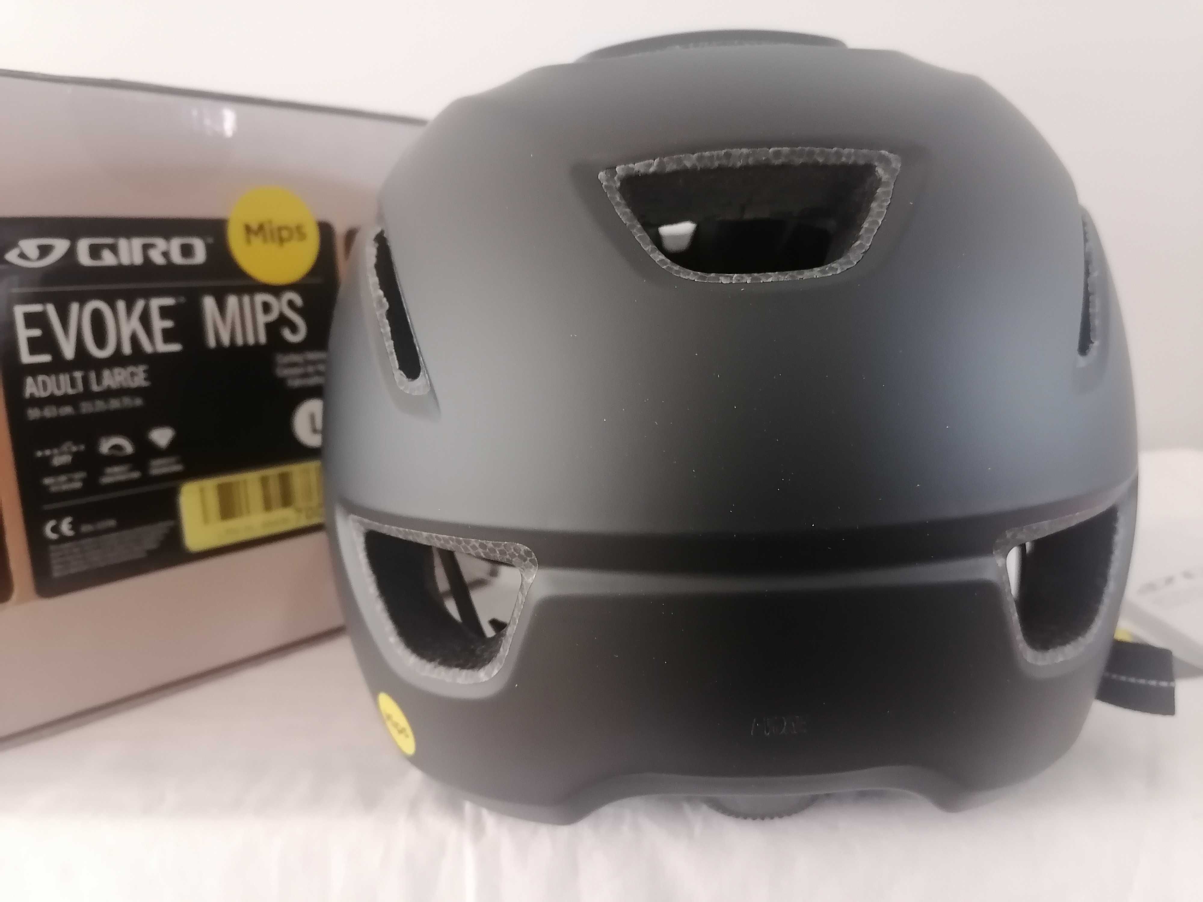 Kask rowerowy miejski Giro Evoke Mips Black Mat L 59-63cm