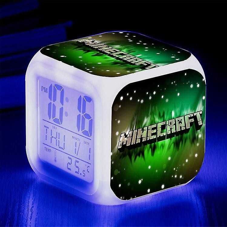 Часы будильник Майнкрафт Minecraft
