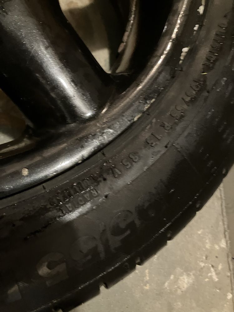Continental opony letnie 15’ 195/55 6-7 mm +gratis felga 4x100 7Jx15H2