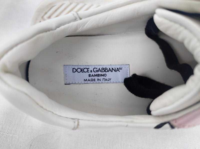 Брендовие кожанние кроссовки Dolce Gabbana Milano р.28