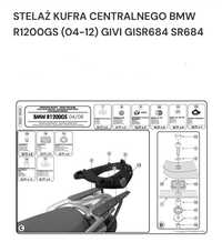 Stelaż kufra centralnego BMW R1200gs (04 - 12) GIVI