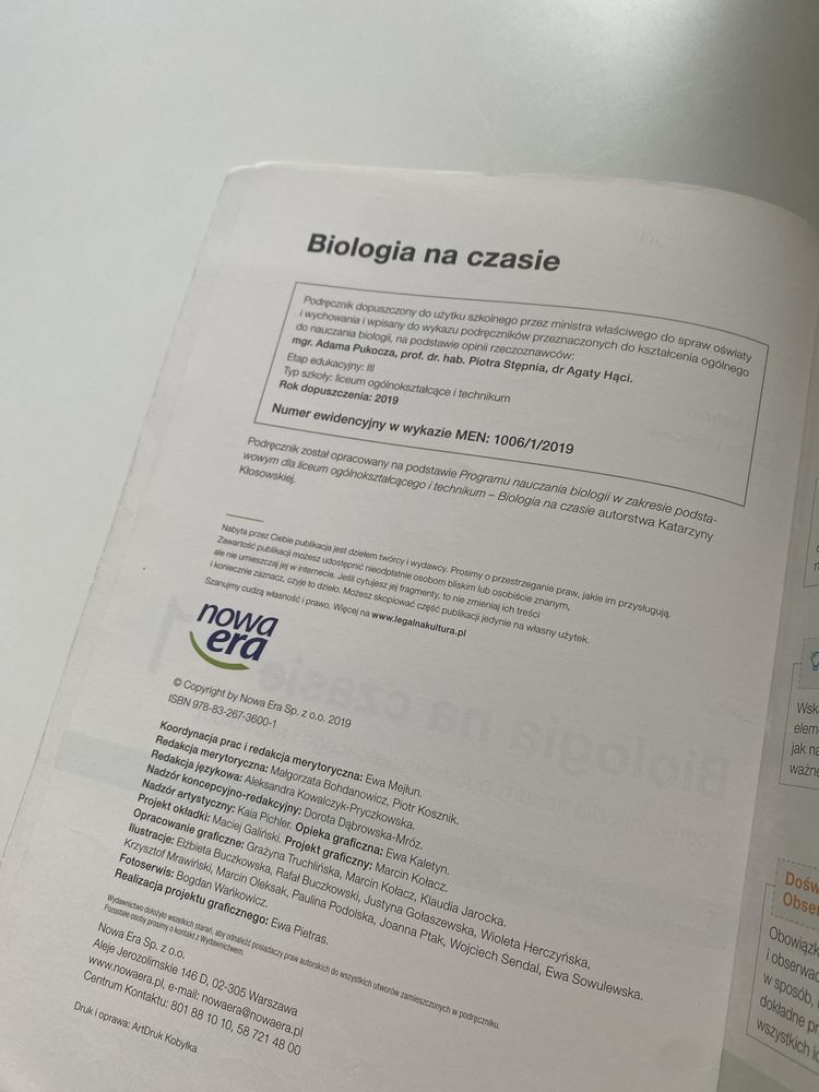 Biologia na czasie 1 zakres podstawowy
