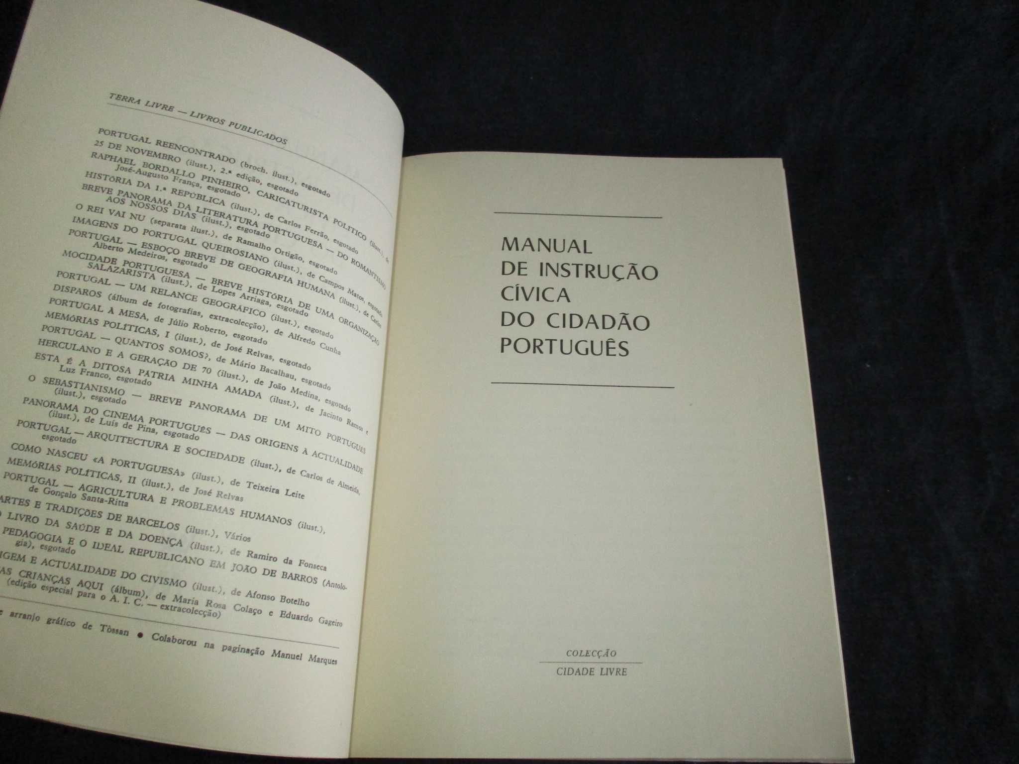 Livro Manual de Instrução Cívica do Cidadão Português