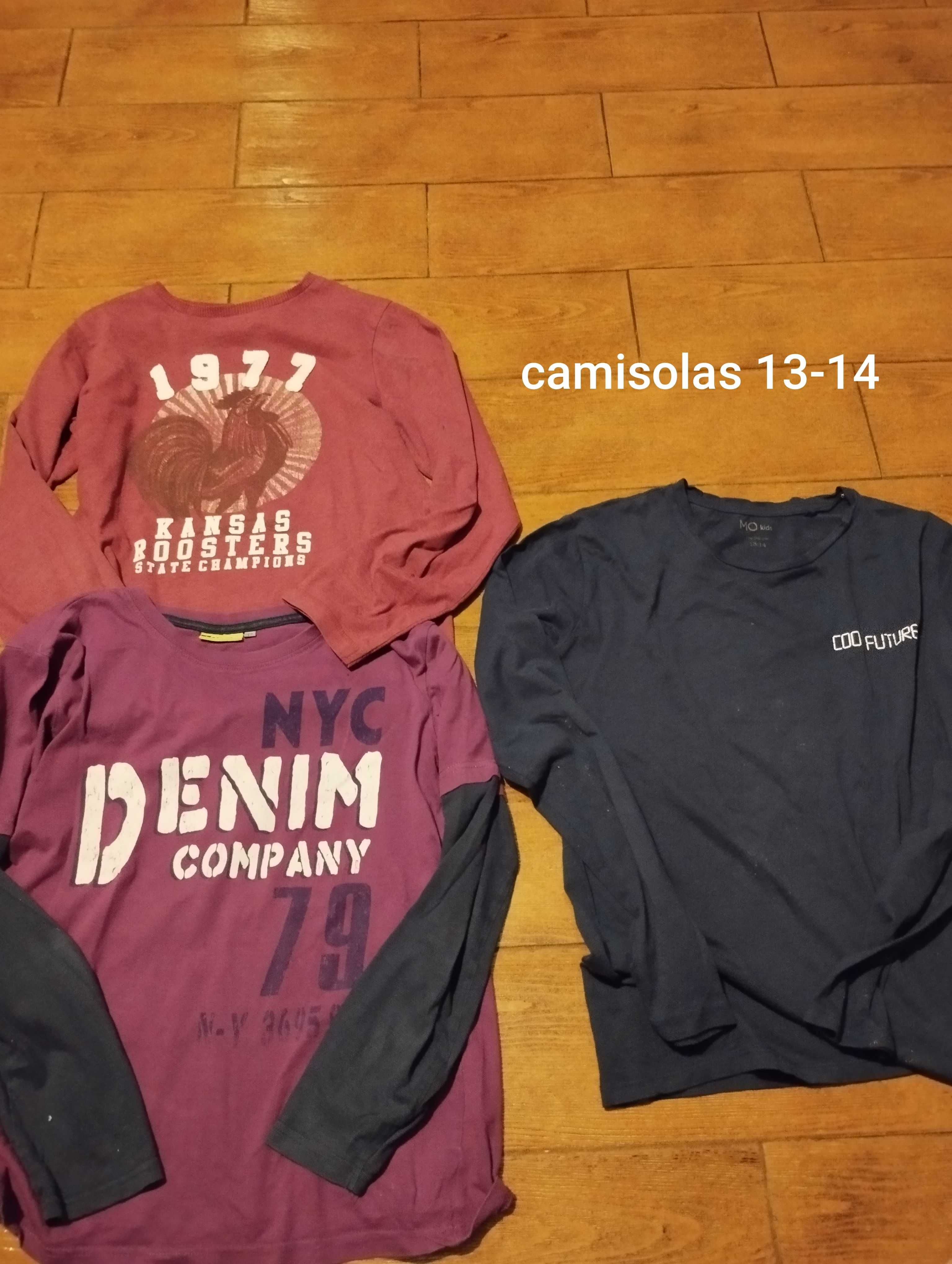 Camisolas rapaz 13-14 anos