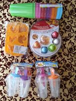 Copos plásticos, forma bolos, cortador canapé, forma fazer gelados