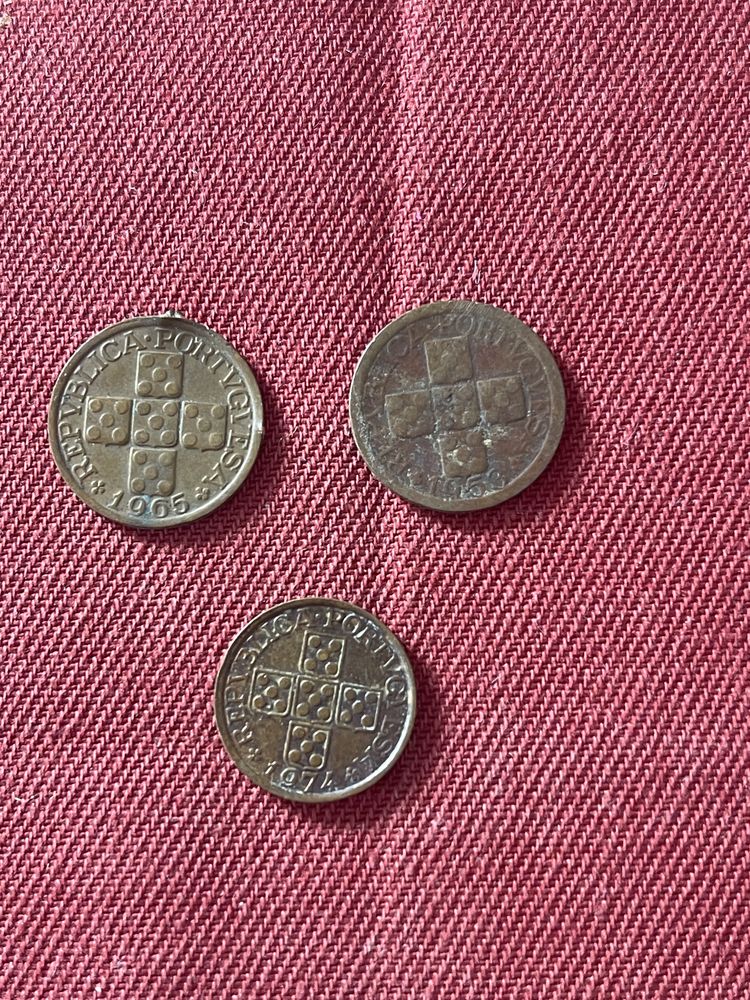 Lote numismática antiga portuguesa