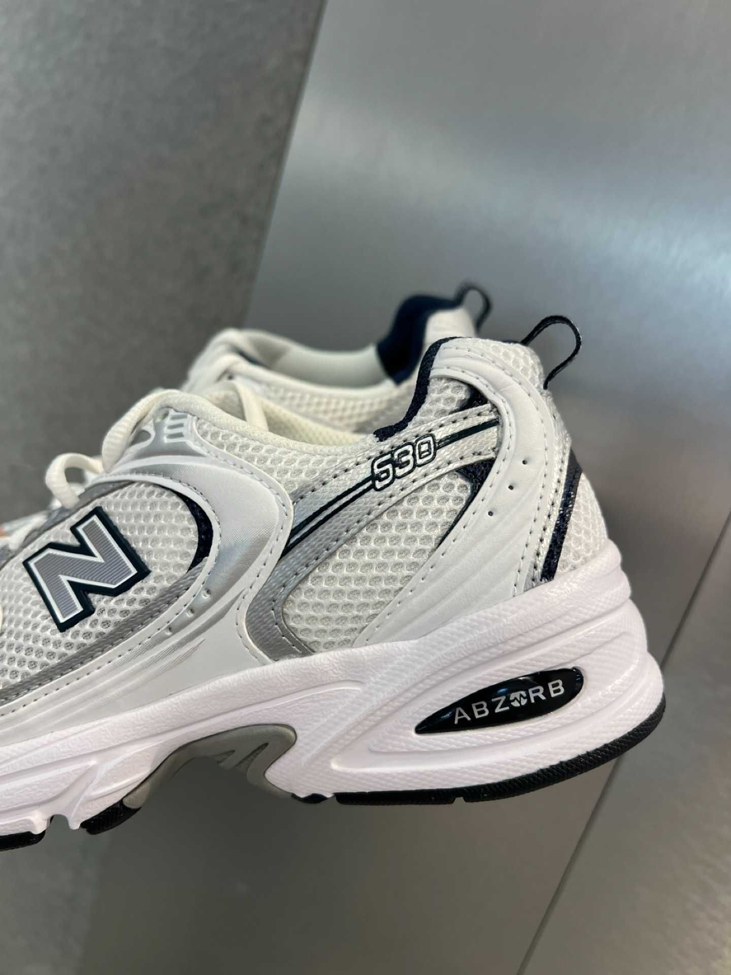 NewBalance _Nowy*530_White_Silver_Navy*UnisexTrampk38.5