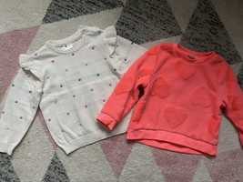 Sweterek i bluza polarowa dla dziewczynki roz92