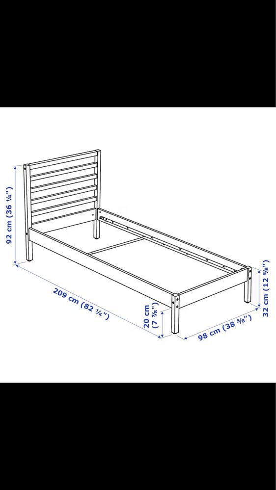 Używane łóżko tarva ikea