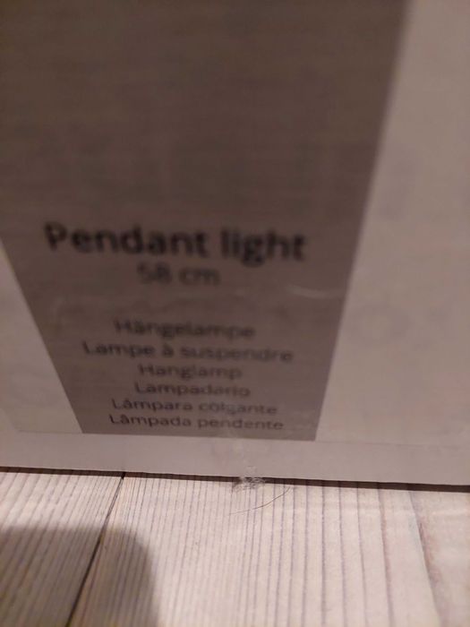 Lampa nowa wisząca złota lumineo home